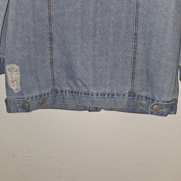 Fashion Nova Light Blue Denim Jacket - Picture 9 of 11